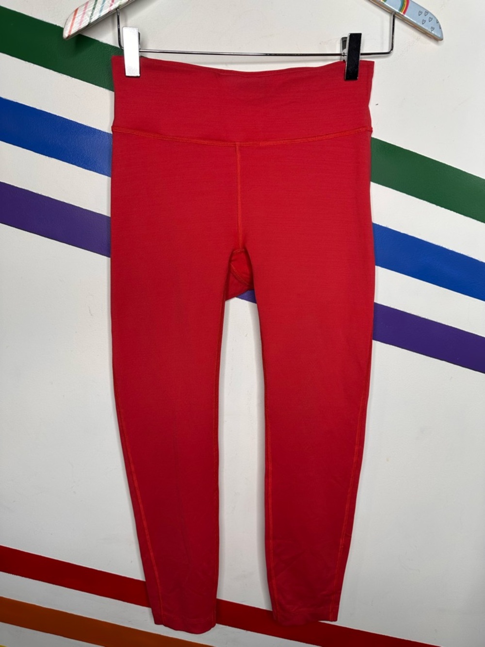 Outdoor Voices red techsweat 7/8 leggings size small